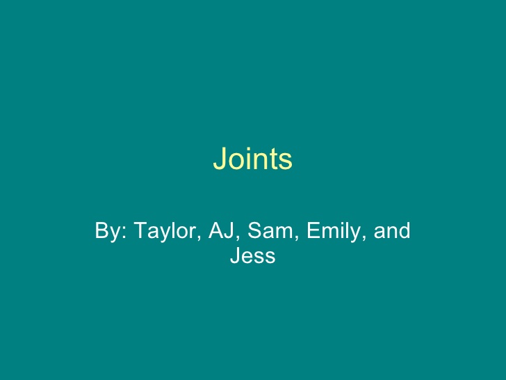joints powerpoint